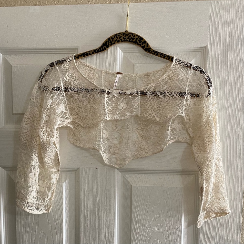 Free People Lace Shrug